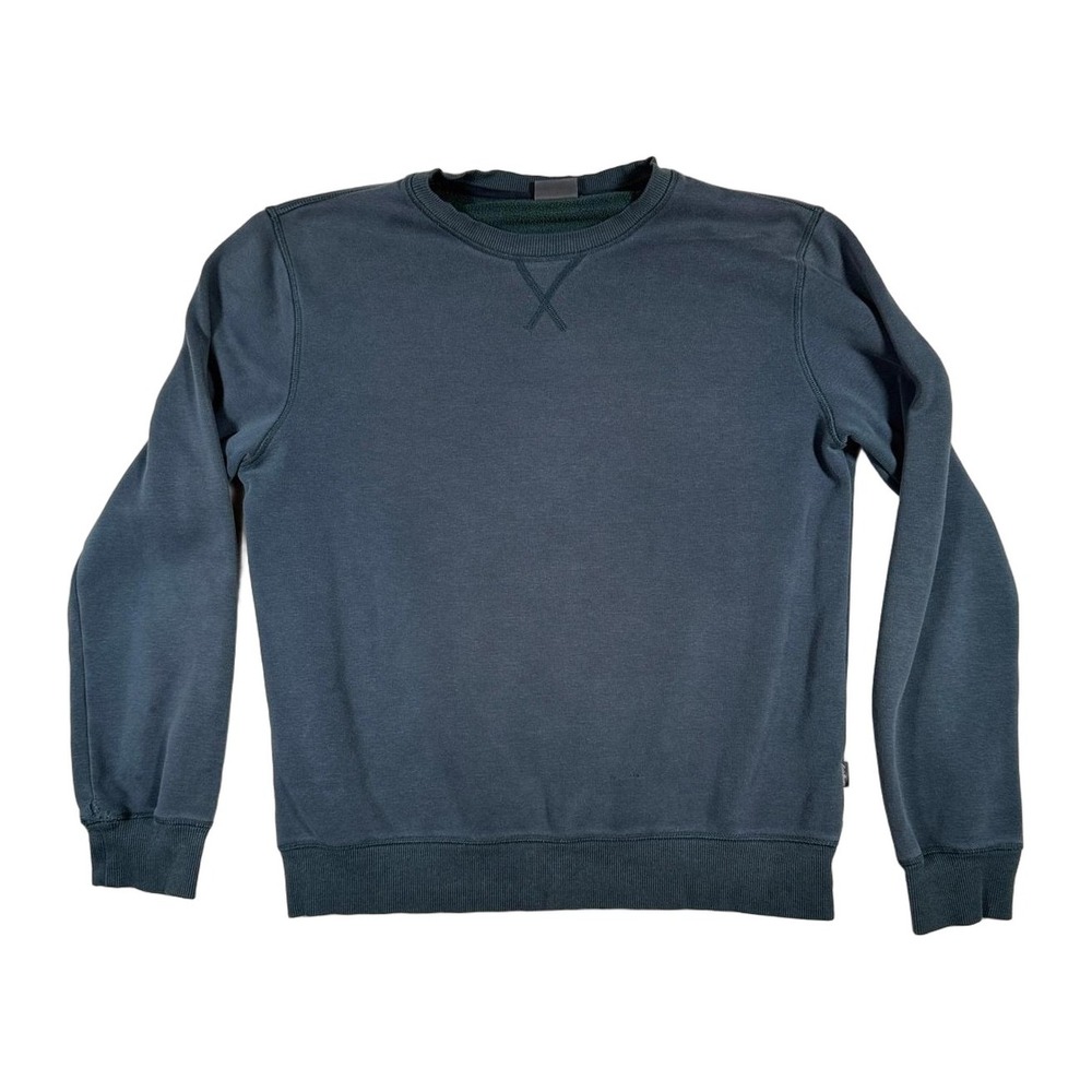 Eddie Bauer Mens M Crew Neck Sweatshirt Dark Green Long Sleeve Pullover